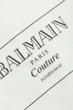 Balmain Kids BIAŁY T-shirt z logo