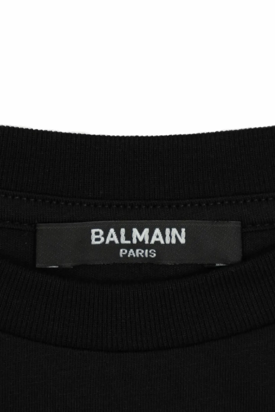 Balmain Kids CZARNY Bawełniany t-shirt z logo