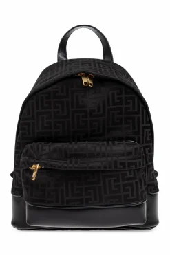 Balmain Kids CZARNY Plecak z monogramem