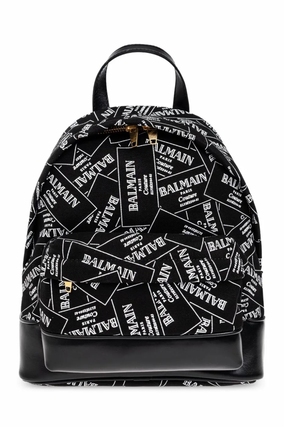 Balmain Kids CZARNY Plecak z monogramem