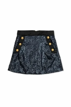Balmain Kids CZARNY Spódnica z zapięciem