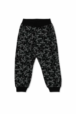 Balmain Kids CZARNY Spodnie z logo