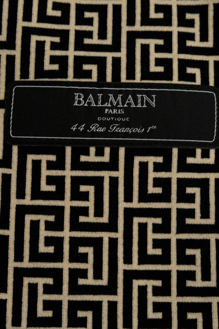 Balmain Kids CZARNY Spodnie z monogramem