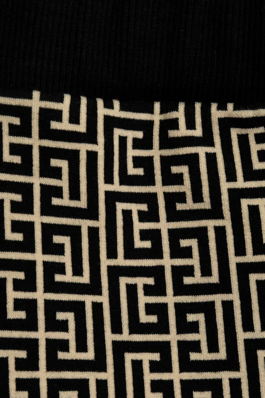 Balmain Kids CZARNY Spodnie z monogramem