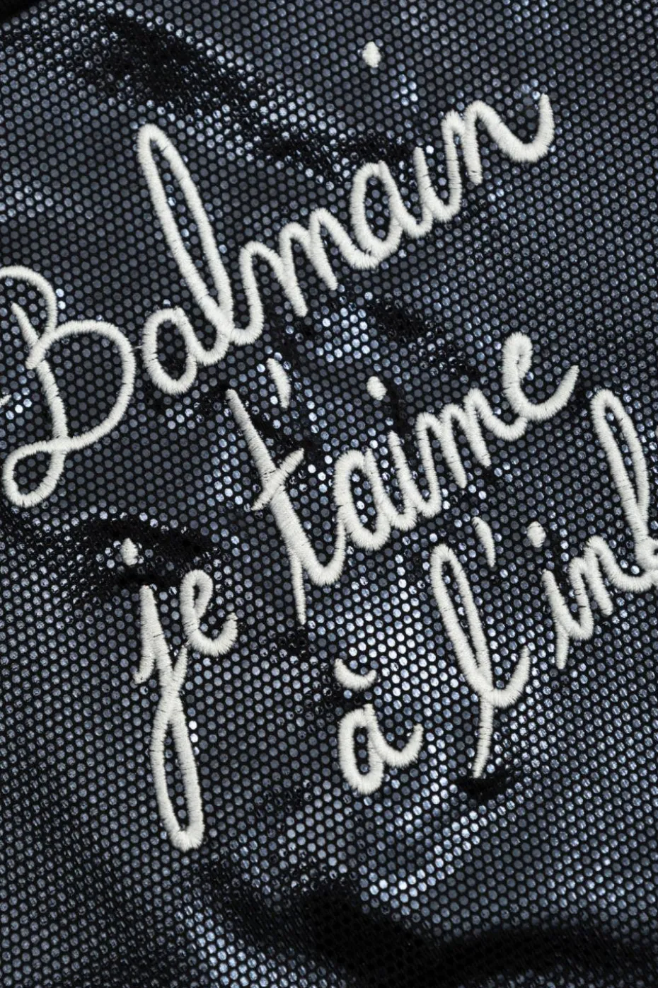 Balmain Kids CZARNY Sukienka z wyszyciem