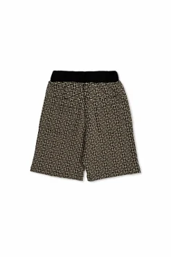 Balmain Kids CZARNY Szorty z monogramem