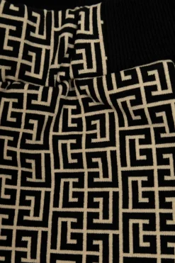 Balmain Kids CZARNY Szorty z monogramem