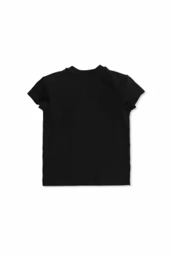 Balmain Kids CZARNY T-shirt z logo