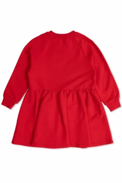 Balmain Kids CZERWONY Sukienka z logo