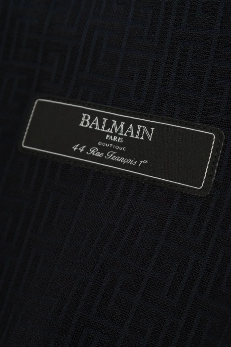 Balmain Kids GRANATOWY Sukienka z monogramem