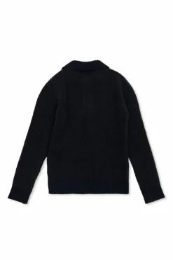 Balmain Kids GRANATOWY Sweter z naszywką