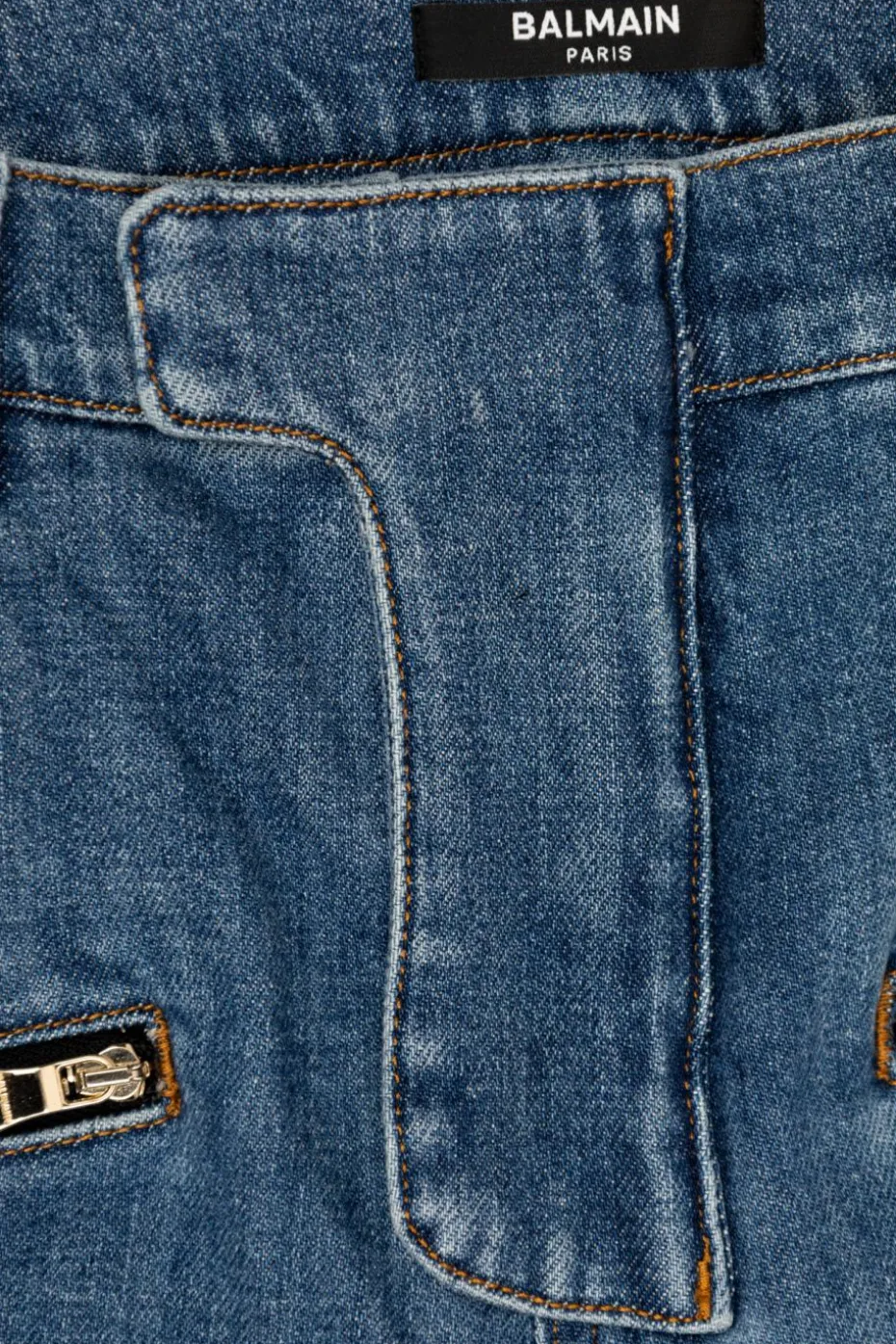 Balmain Kids NIEBIESKI Jeansy z efektem `vintage`