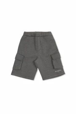 Balmain Kids SZARY Szorty z logo