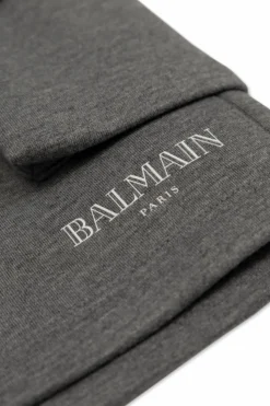 Balmain Kids SZARY Szorty z logo