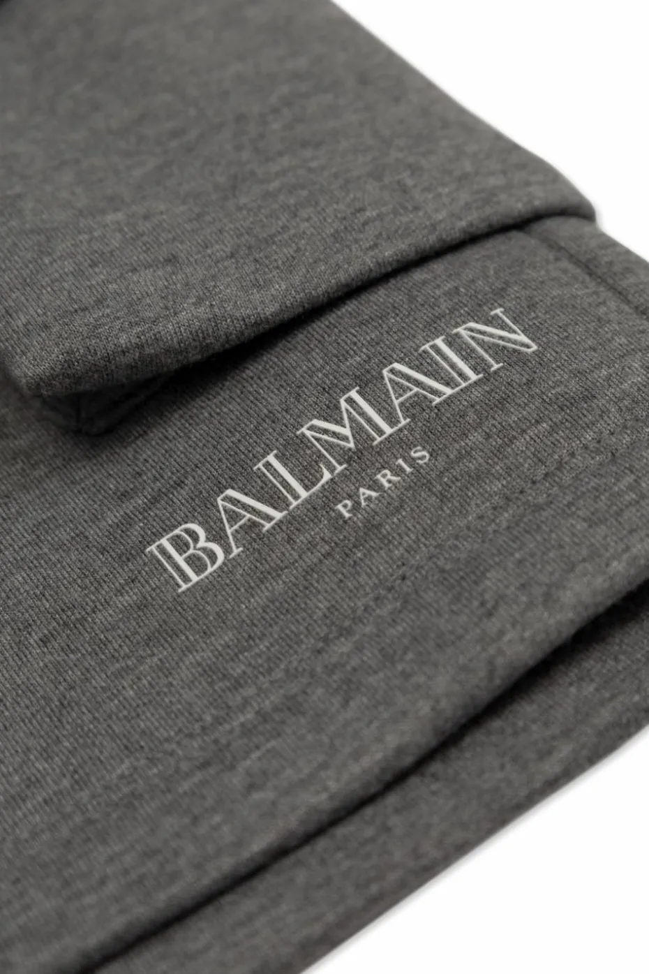Balmain Kids SZARY Szorty z logo