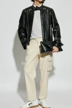 Balmain kremowy Spodnie typu `cargo`