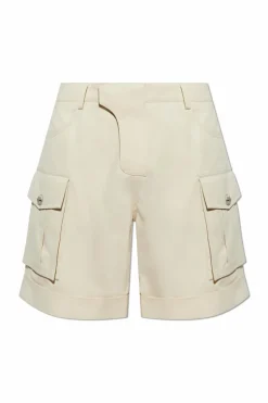 Balmain kremowy Szorty typu `cargo`