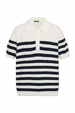 Balmain kremowy Wełniane polo
