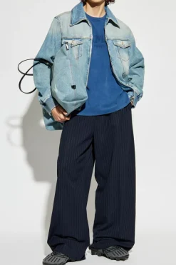 Balmain NIEBIESKI Jeansowa kurtka