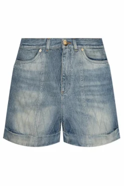 Balmain NIEBIESKI Jeansowe szorty