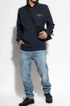 Balmain NIEBIESKI Jeansy z lekko zwężanymi nogawkami