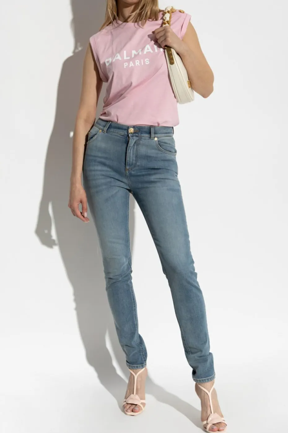 Balmain NIEBIESKI Jeansy ze zwężanymi nogawkami