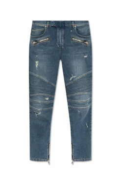 Balmain NIEBIESKI Jeansy z logo