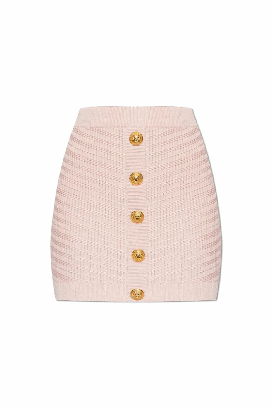 Balmain RÓŻOWY Dzianinowa spódnica
