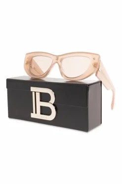 Balmain RÓŻOWY Okulary przeciwsłoneczne