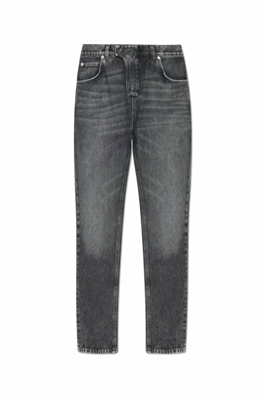 Balmain SZARY Jeansy z logo