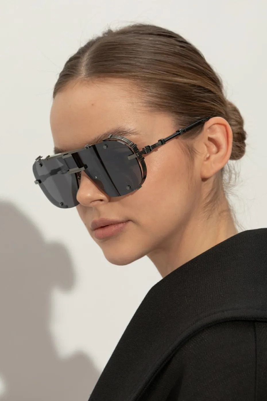 Balmain SZARY Okulary przeciwsłoneczne `Colonel`