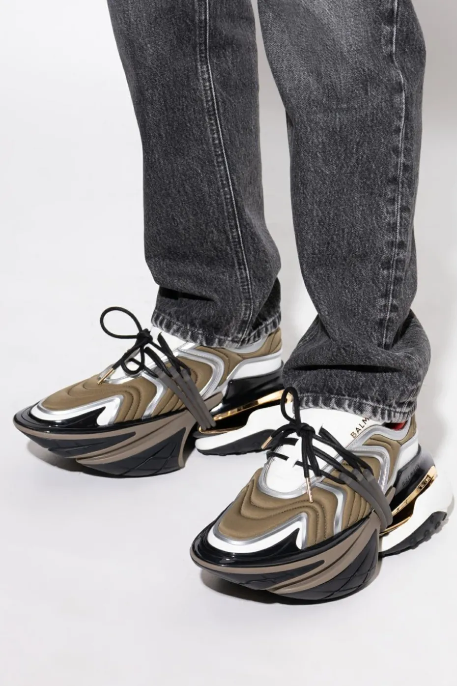 Balmain ZIELONY Buty sportowe
