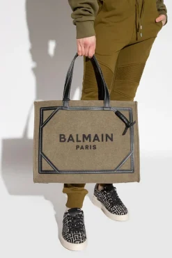 Balmain ZIELONY Torba ‘B-Army’ typu ‘shopper’