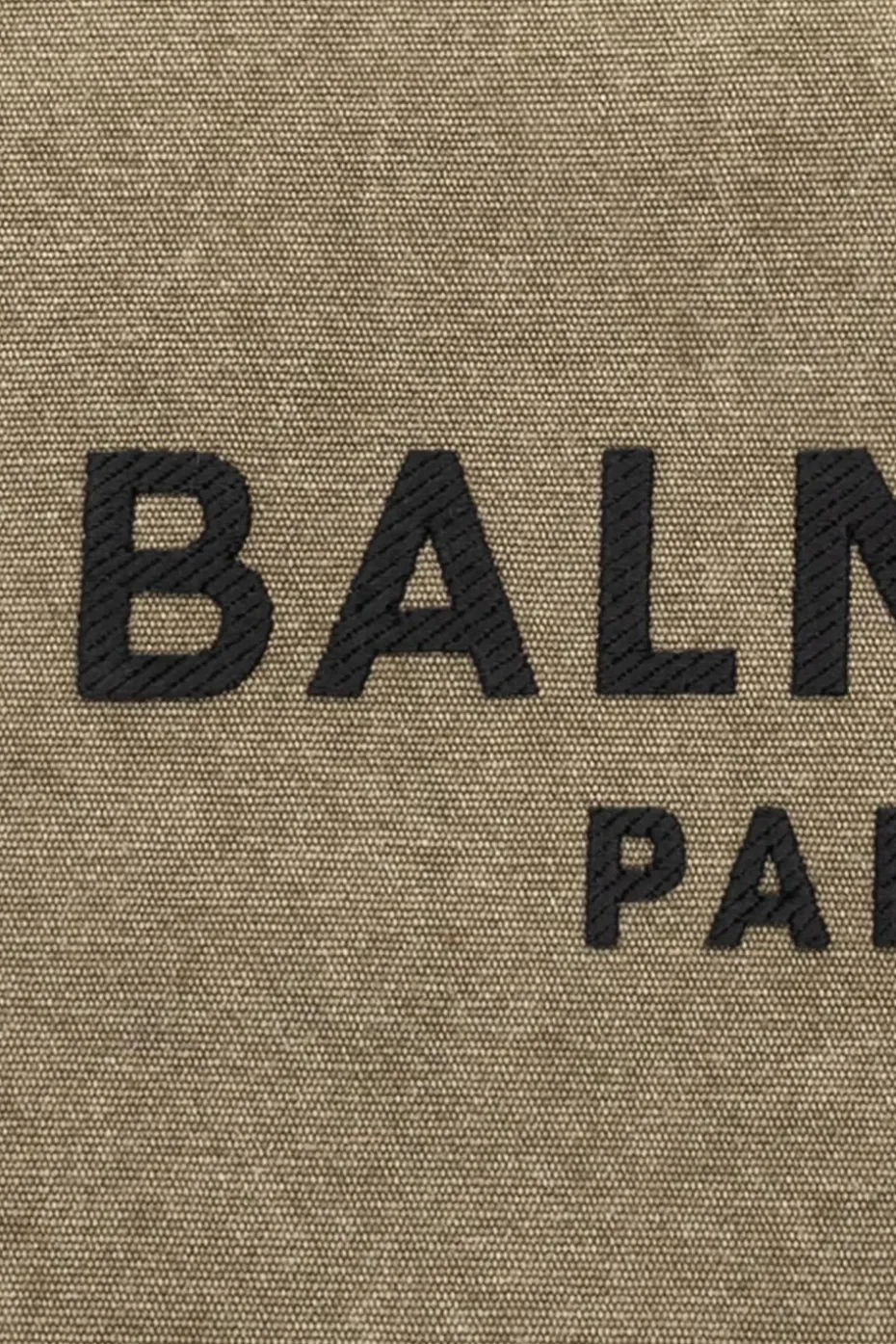 Balmain ZIELONY Torba z logo typu ‘shopper’