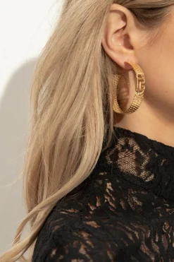 Balmain ZŁOTY Mosiężne kolczyki
