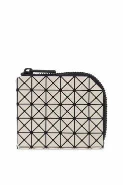 Bao Bao Issey Miyake SZARY Portfel z geometrycznym wzorem