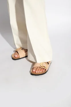 Birkenstock beżowy Klapki ‘Arizona Big Buckle’