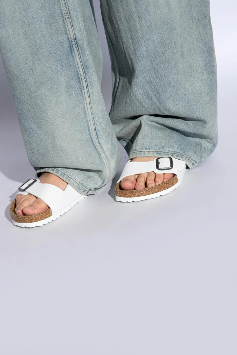 Birkenstock BIAŁY Klapki ‘Arizona BS’