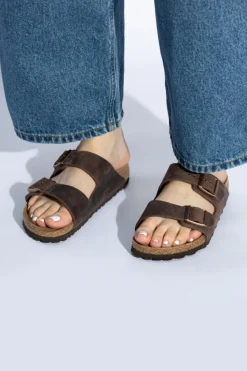 Birkenstock BRĄZOWY Klapki ‘Arizona BS’