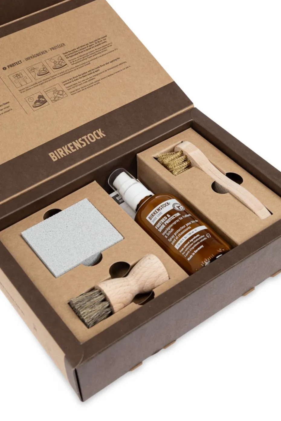 Birkenstock BRĄZOWY Zestaw do pielęgnacji obuwia z zamszu i skóry nubukowej