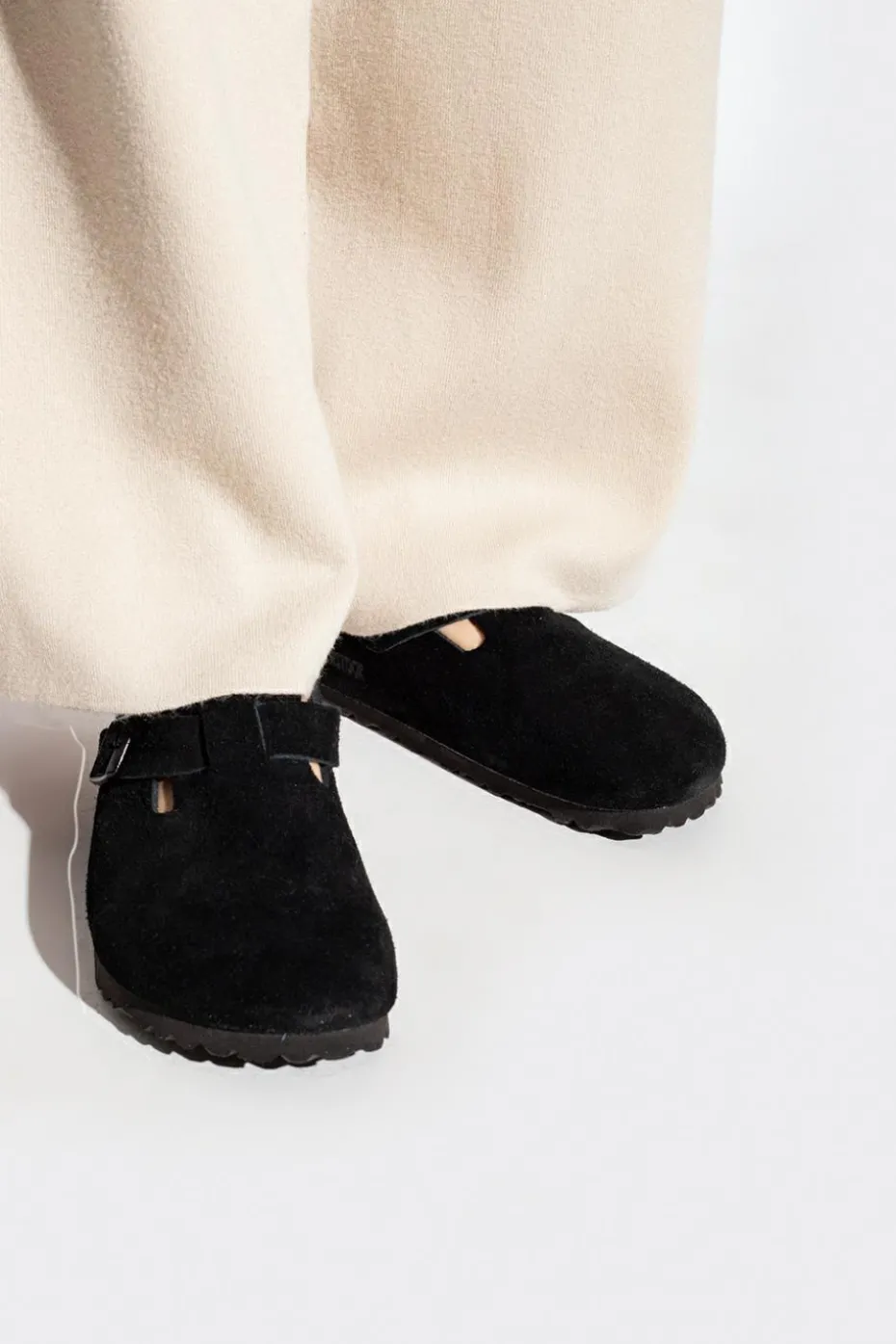 Birkenstock CZARNY Klapki ‘Boston BS’
