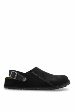 Birkenstock CZARNY Klapki `Lutry Premium Suede`