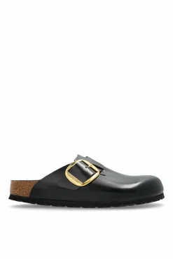 Birkenstock CZARNY Klapki `Boston Big Buckle`