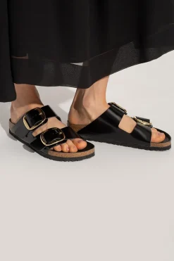 Birkenstock CZARNY Klapki ‘Arizona Big Buckle’