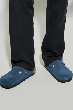 Birkenstock GRANATOWY Klapki `Boston BS`