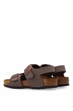 Birkenstock Kids BRĄZOWY Sandały z logo ‘New York’