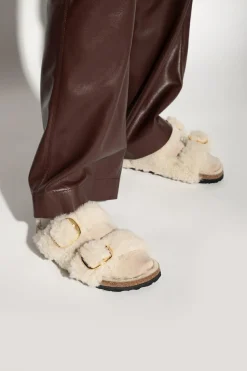Birkenstock kremowy Klapki ‘Arizona Big Buckle’