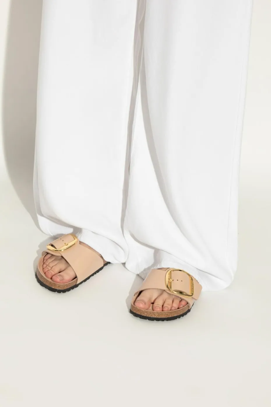 Birkenstock RÓŻOWY Klapki `Madrit Big Buckle`