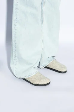 Birkenstock SZARY Klapki `Zermatt Rivet`