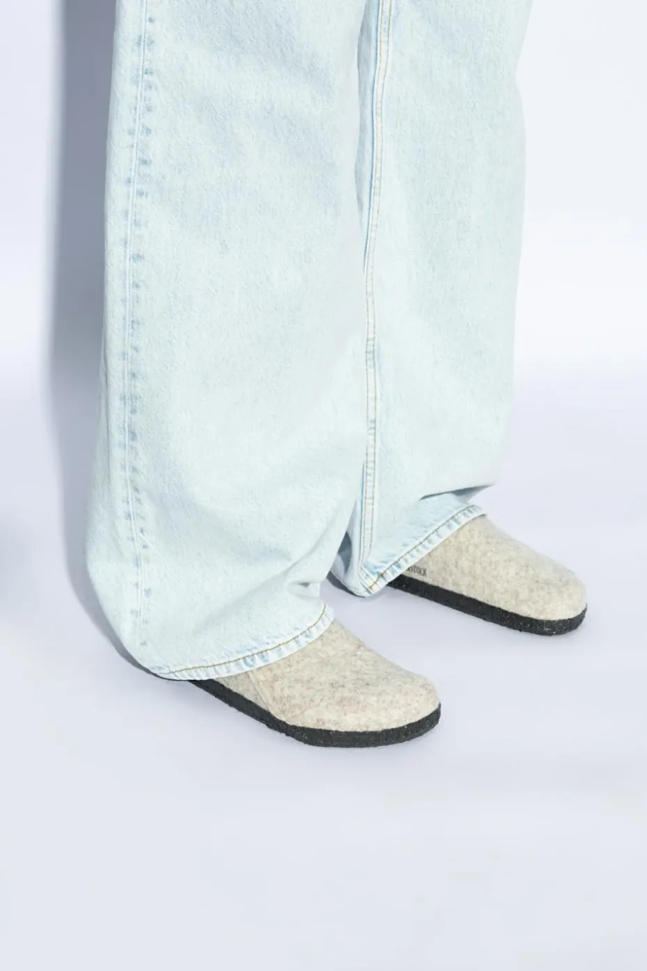 Birkenstock SZARY Klapki `Zermatt Rivet`